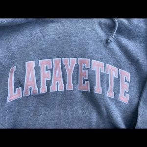 Lafayette Gray / Pink hooded sweatshirt hoodie